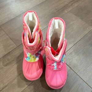 The Children's Place Pink Floral Snow Boots